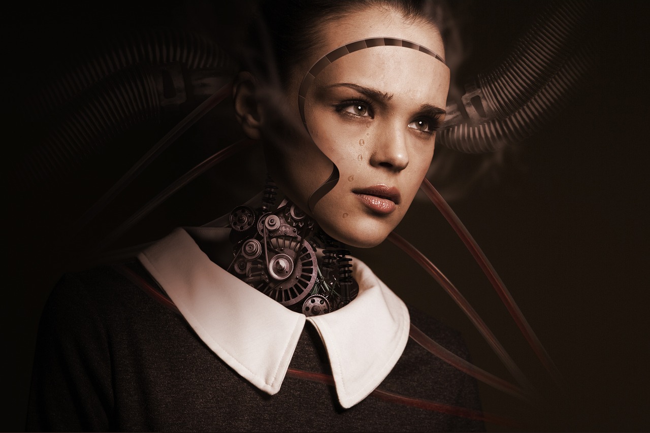 robot, woman, face, cry, sad girl, sad, artificial intelligence, future, machine, digital, technology, robotics, girl, human, android, circuit board, binary, connections, cyborg, digitization, science fiction, ai